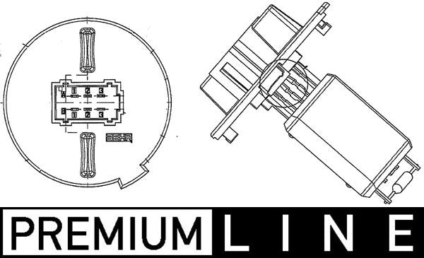 Vastus, sisäilmantuuletin - ABR 57 000P