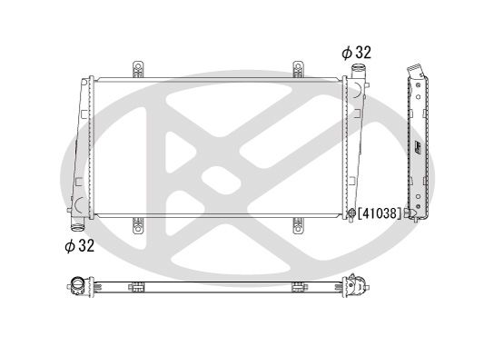 Motora dzesēsanas radiators - PL571189