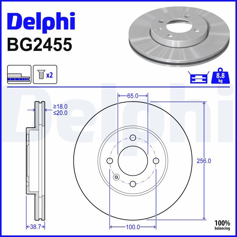 Bremžu diski - BG2455