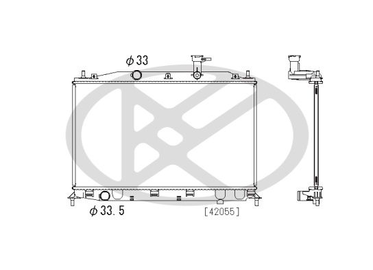 Motora dzesēsanas radiators - PL812453