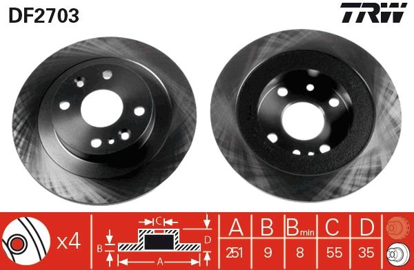Bremžu diski - DF2703