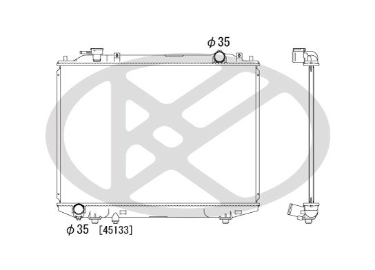 Motora dzesēsanas radiators - PL061456