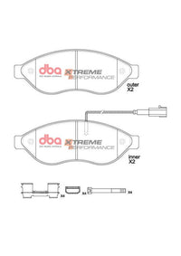 Brake Pads Xtreme Performance | Front Axle - DB15212XP