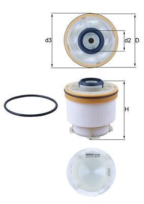Degvielas filtrs - KX 586D