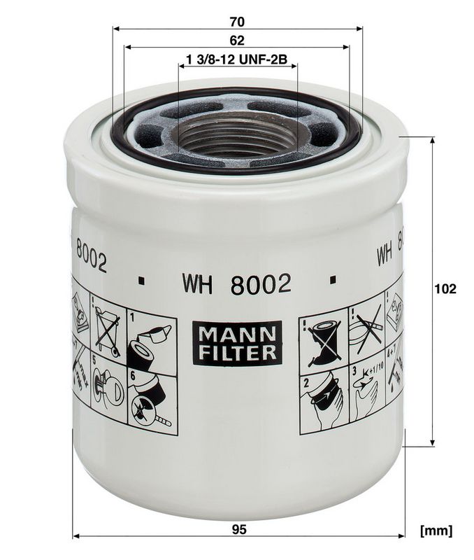Hidraulikas filtrs - WH 8002