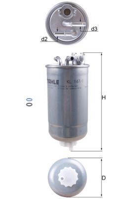 Degvielas filtrs - KL 147/1D