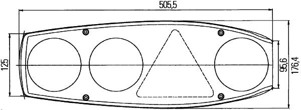 Aizmugurējais lukturis - 2VP 341 419-107
