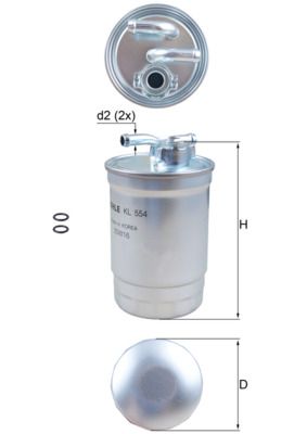 Degvielas filtrs - KL 554D