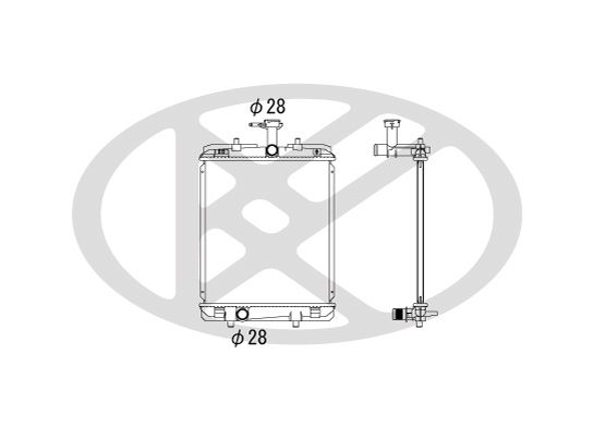 Motora dzesēsanas radiators - PL011955