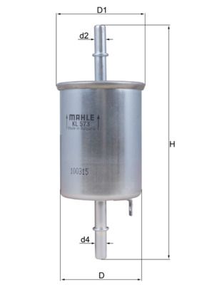 Degvielas filtrs - KL 573