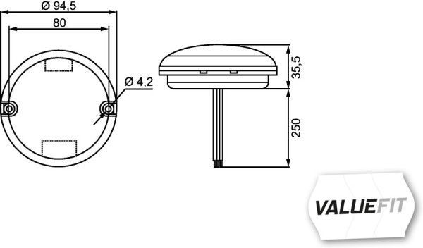 Atpakaļgaitas signāla lukturis - 2ZR 357 028-041