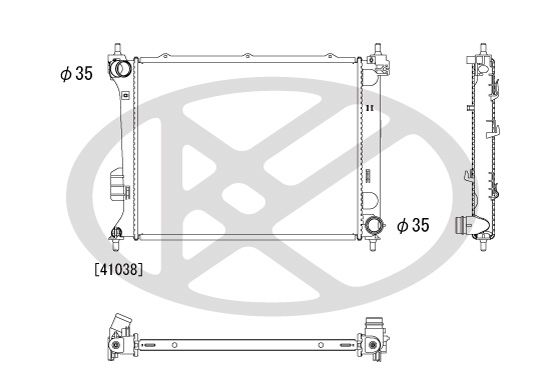 Motora dzesēsanas radiators - PL812576