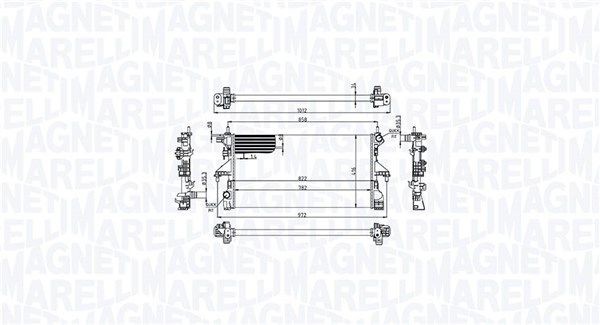 Motora dzesēsanas radiators - 350213215100