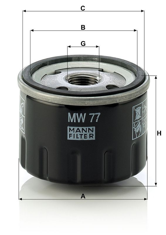 Eļļas filtrs - W 77