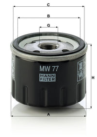 Eļļas filtrs - W 77
