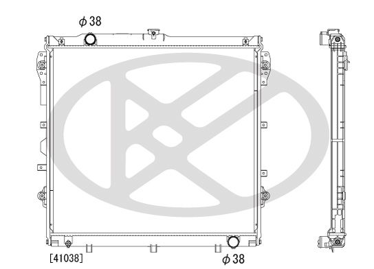 Motora dzesēsanas radiators - PL012076