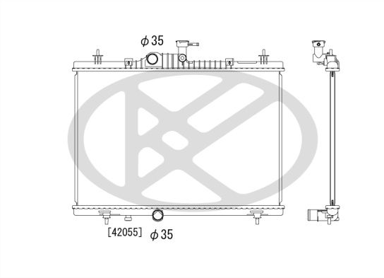 Motora dzesēsanas radiators - PL492799