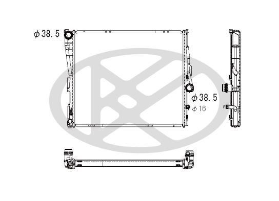Motora dzesēsanas radiators - PL422545
