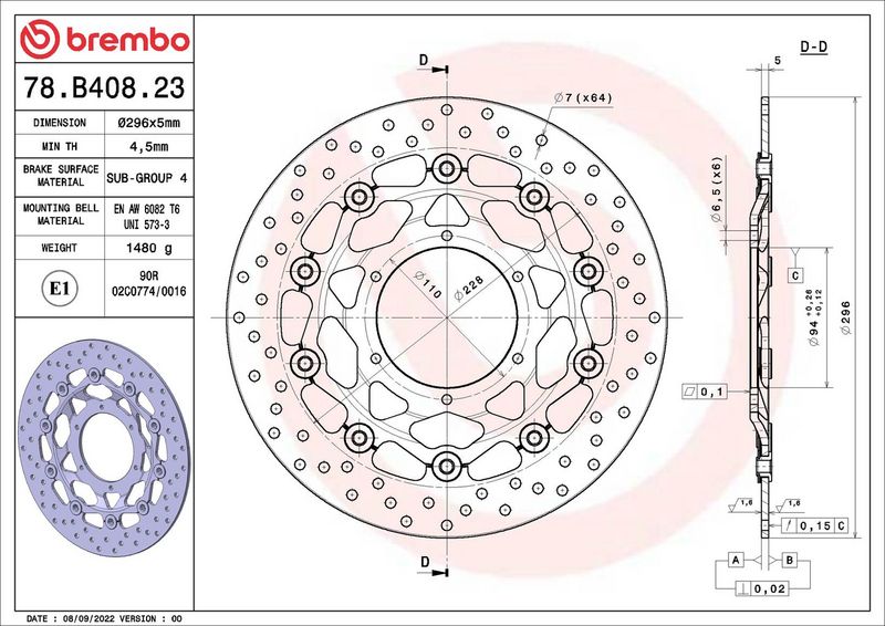 Jarrulevy - 78B40823