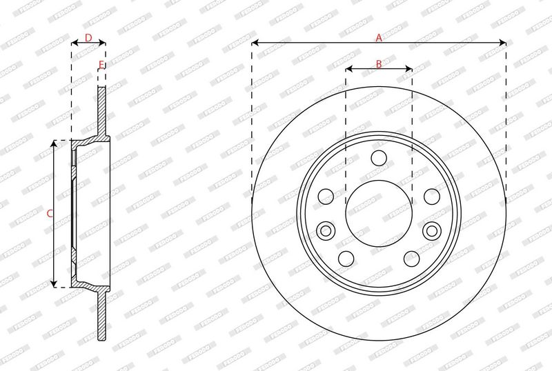 Jarrulevy - DDF3046C