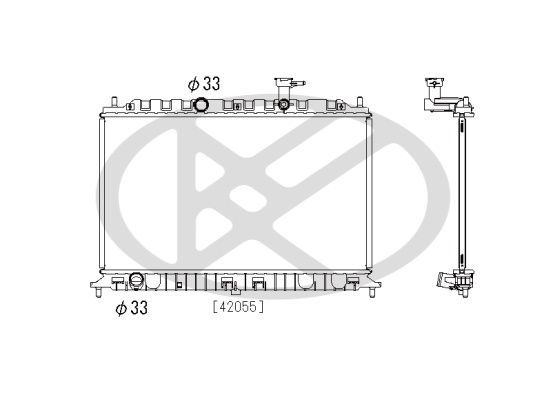 Motora dzesēsanas radiators - PL822456