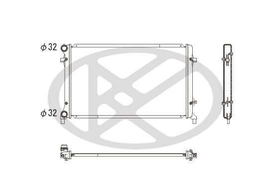 Motora dzesēsanas radiators - PL452658