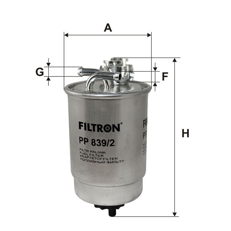 Degvielas filtrs - PP 839/2