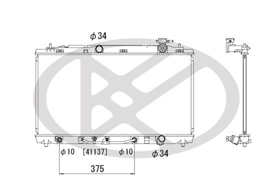 Motora dzesēsanas radiators - PL011861R