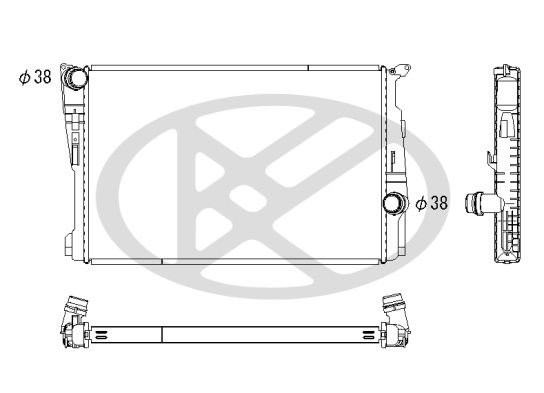 Motora dzesēsanas radiators - PL423536