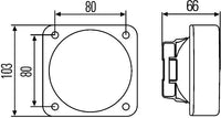 Reflektors, Darba gaismas lukturis - 1GA 996 020-001