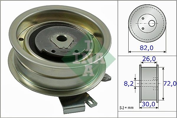 Zobsiksnas spriegotājrullis - 531 0203 20