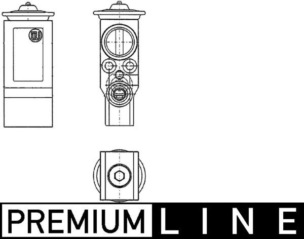 Paisuntaventtiili, ilmastointilaite - AVE 61 000P