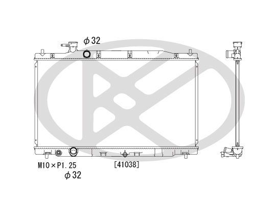 Motora dzesēsanas radiators - PL082616