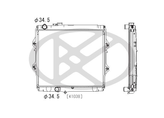 Motora dzesēsanas radiators - PL011004
