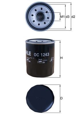 Eļļas filtrs - OC 1243