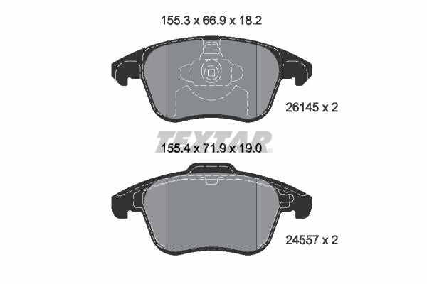 Bremžu kluču komplekts, Disku bremzes - 2614501