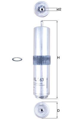 Degvielas filtrs - KL 763D