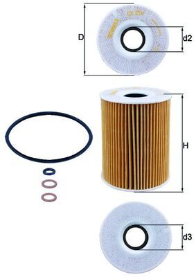 Eļļas filtrs - OX 254D2