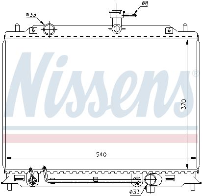 Motora dzesēsanas radiators - 67504