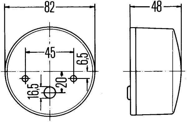 Pagrieziena signāla lukturis - 2BE 003 185-031