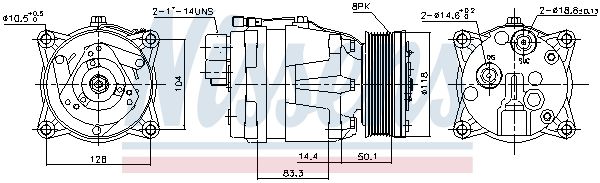 Kompressori, ilmastointilaite - 89048