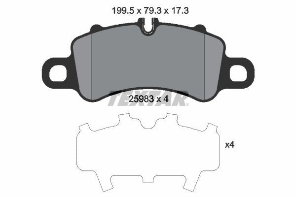 Bremžu kluču komplekts, Disku bremzes - 2598301