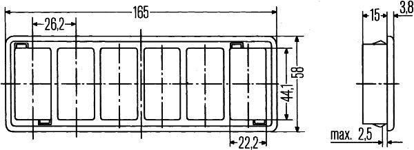 Kytkinpidike - 8HG 713 626-001