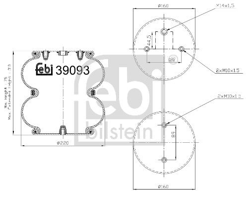 Pneimo piekares spilvens - 39093