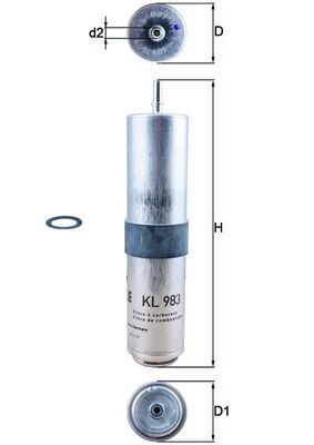 Degvielas filtrs - KL 983D