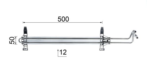 Moottoriöljyn jäähdytin - CLC 81 000P