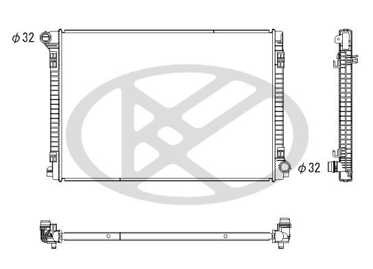 Motora dzesēsanas radiators - PL453555