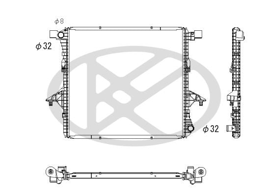 Motora dzesēsanas radiators - PL452950
