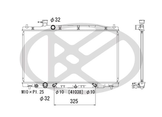 Motora dzesēsanas radiators - PL082015