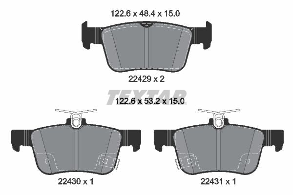 Bremžu kluču komplekts, Disku bremzes - 2242901